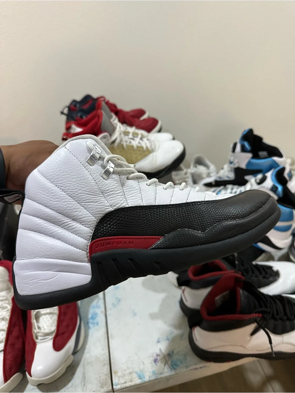 Jordan Men’s Sneakers White/Black/Red Retro Style